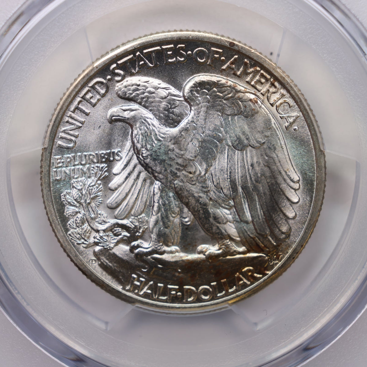 1944-D Walking Liberty Silver Half Dollar, PCGS Graded MS-65, Uncirculated. #HR265.