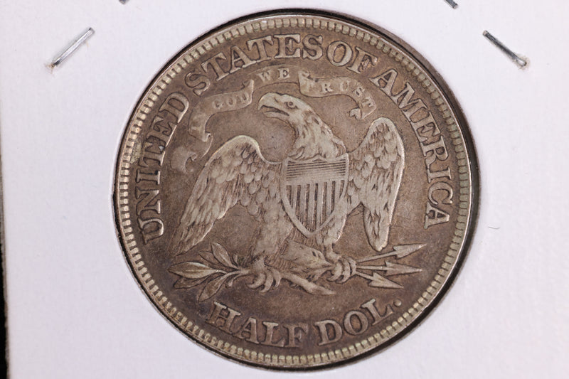 1876 Liberty Seated Half Dollar, Affordable Circulated Coin. Store Sale