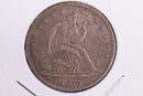 1876 Liberty Seated Half Dollar, Affordable Circulated Coin. Store Sale