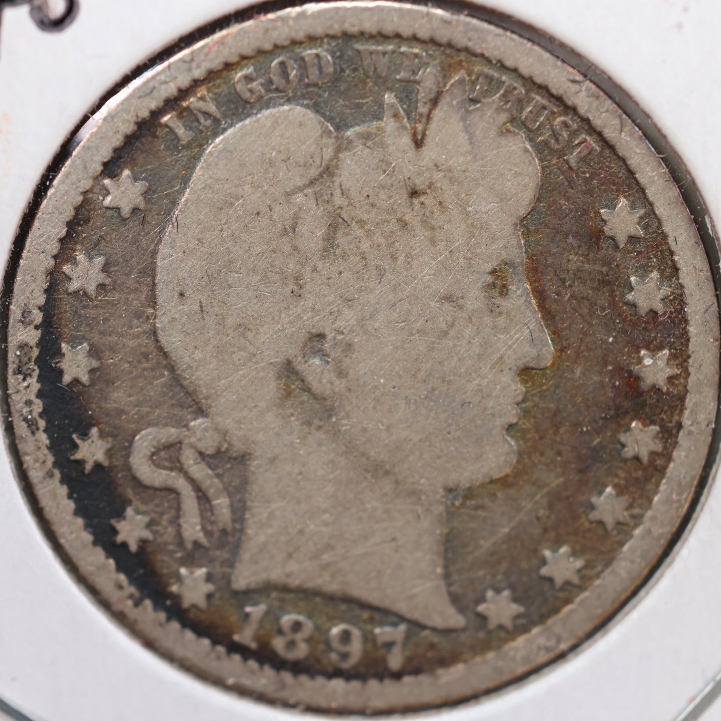 1897-O Barber Quarter, Good+ Circulated Coin, Store #QR843