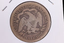1876-CC Liberty Seated Half Dollar, Affordable Circulated Coin. Store Sale
