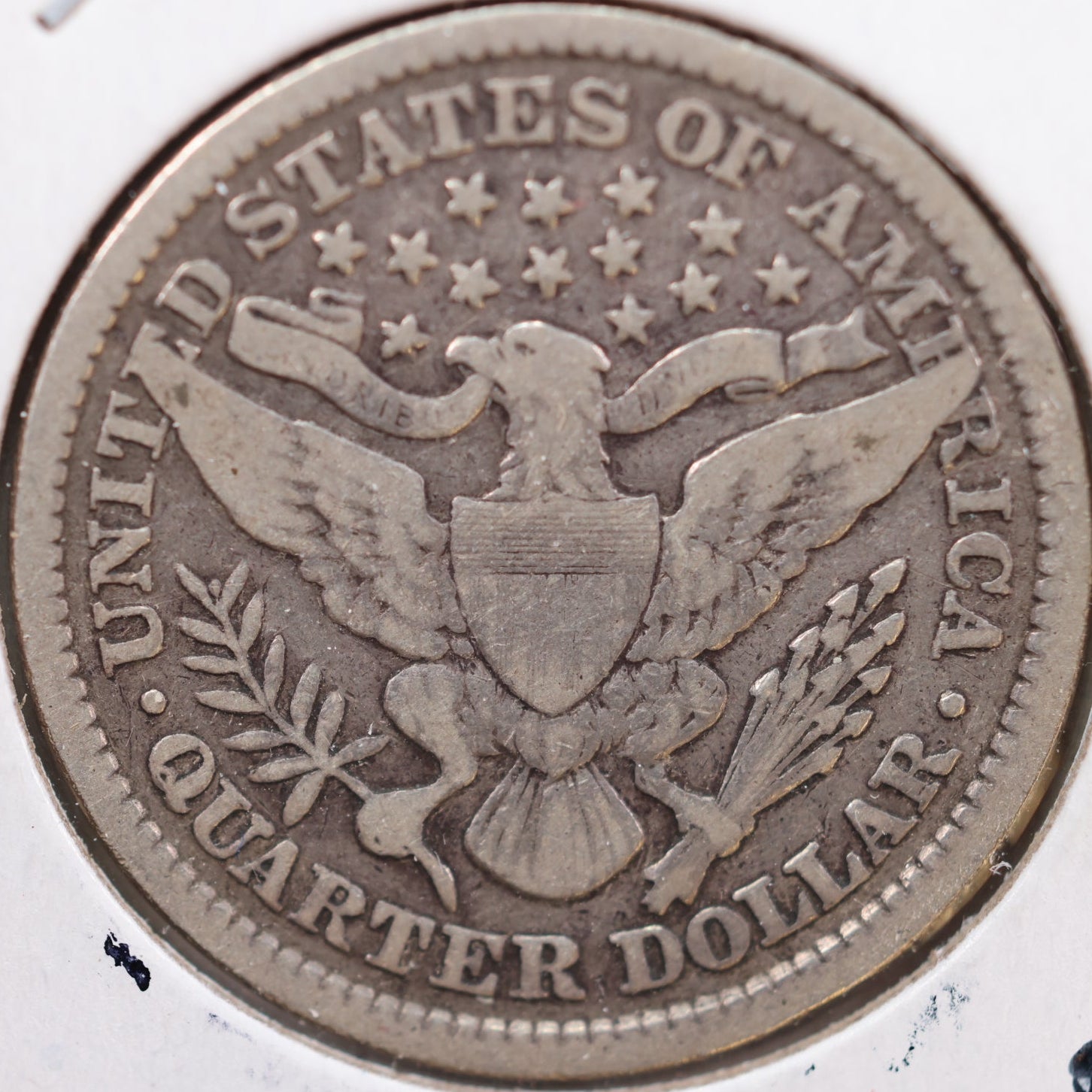 1898 Barber Silver Quarter, Fine Circulated Collectible Coin, Store #QR846
