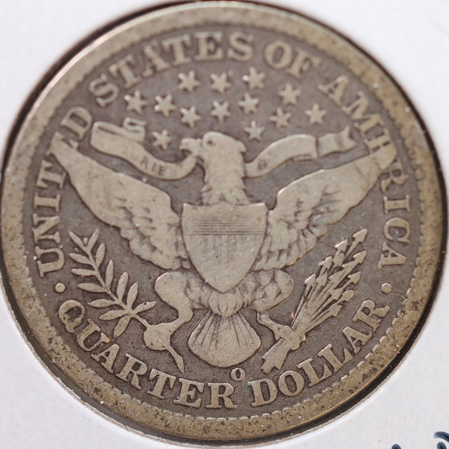 1898-O Barber Quarter, Very Good Circulated Coin, Store #QR848