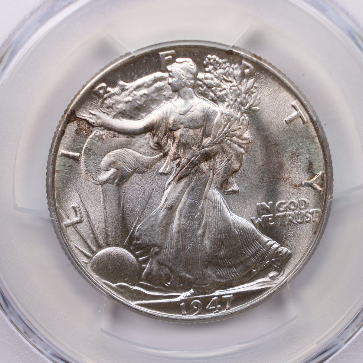 1947 Walking Liberty Silver Half Dollar, PCGS Graded MS-65, Uncirculated. #HR335.