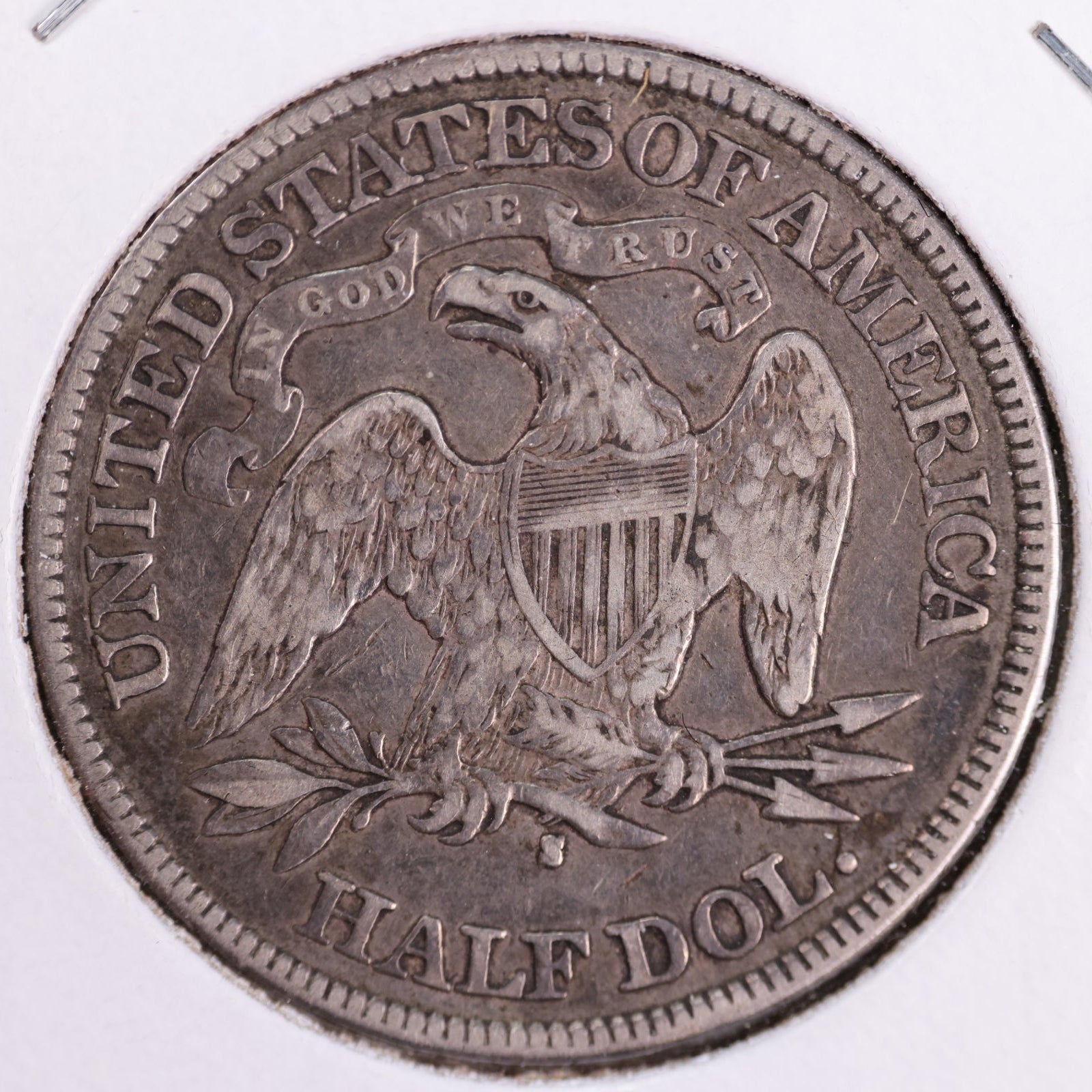 1877-S Liberty Seated Half Dollar, Very Fine+ Circulated Coin. Store #HR2018