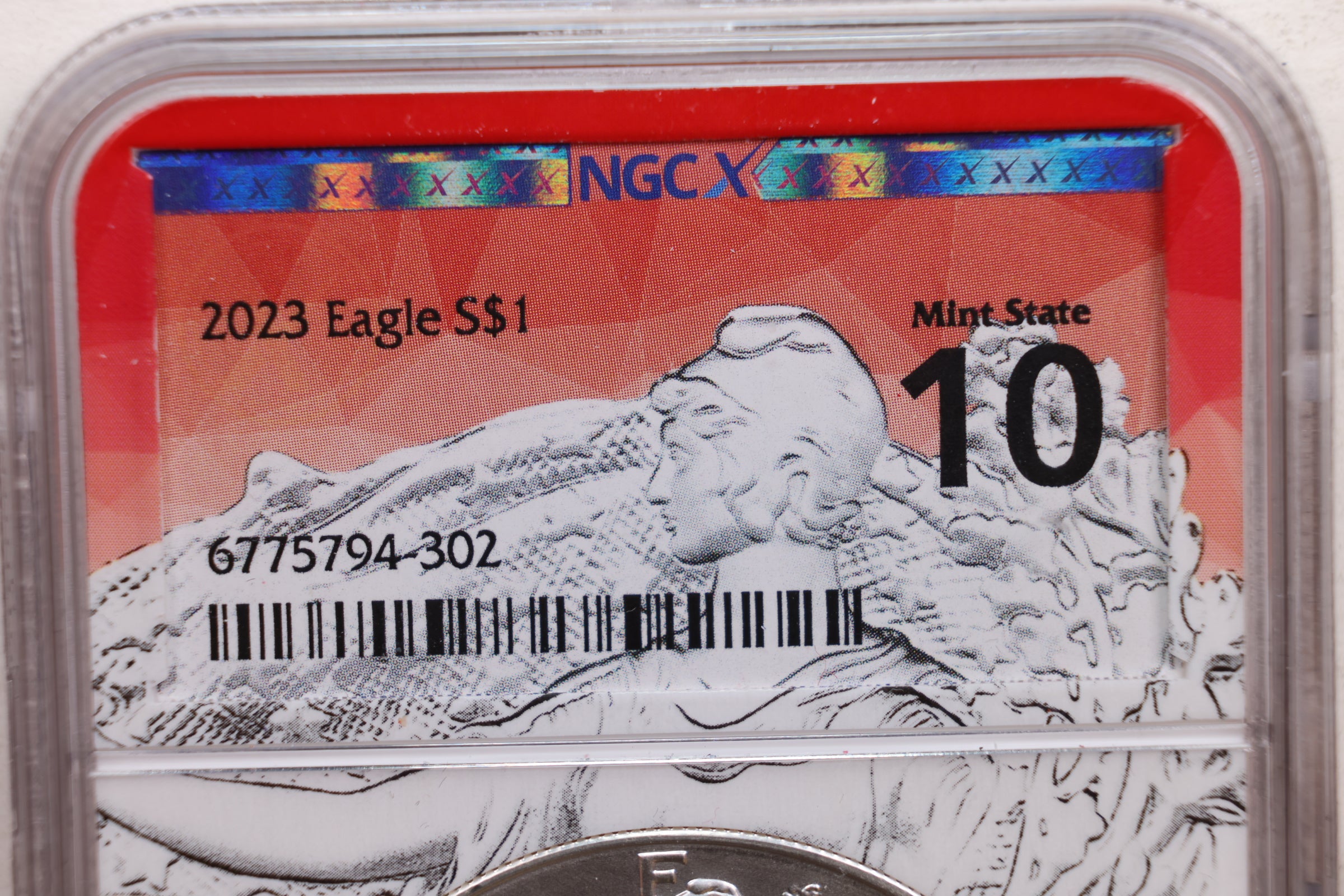 2023 American Silver Eagle, NGC New Generation MS-10, Store #AE0182
