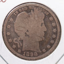 1898-O Barber Quarter, Good Circulated Coin, Store