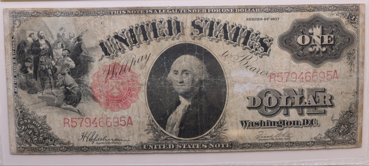 1917 $1, Legal Tender Note. Fr#39, PMG F-12, Circulated Currency, Store #GLT