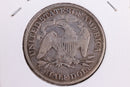 1880 Liberty Seated Half Dollar, Affordable Circulated Coin. Store Sale