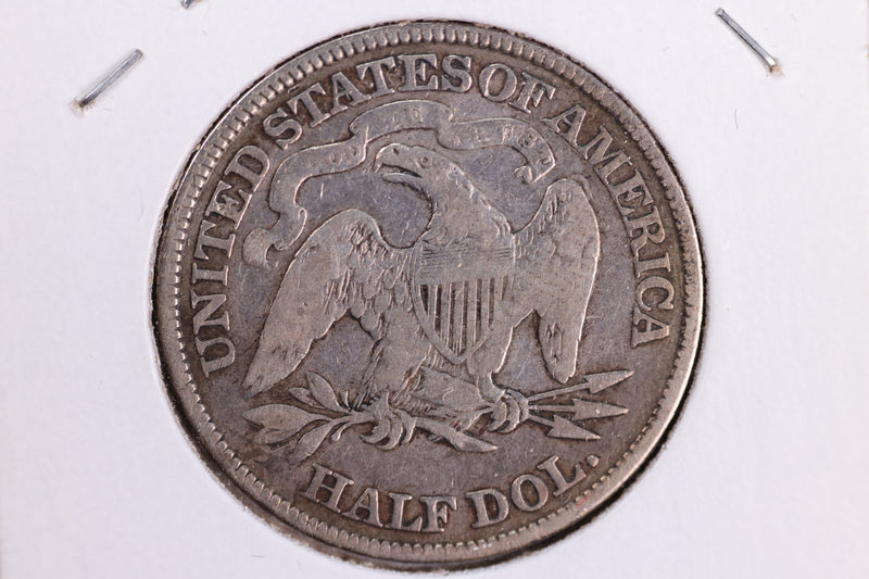 1880 Liberty Seated Half Dollar, Affordable Circulated Coin. Store Sale