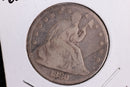 1880 Liberty Seated Half Dollar, Affordable Circulated Coin. Store Sale