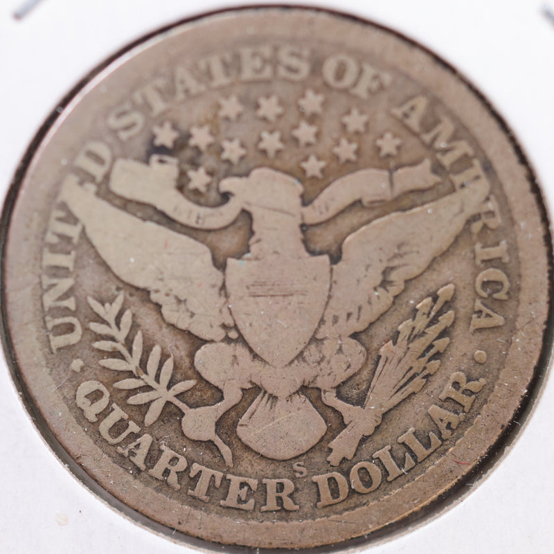 1899-S Barber Quarter, About Good Circulated Coin, Store