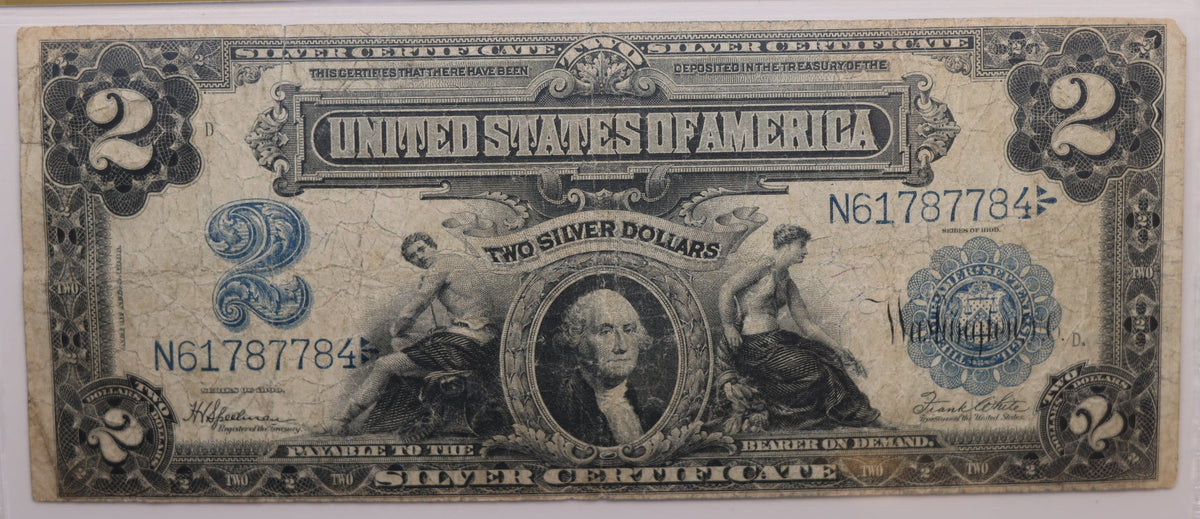 1899 $2 Silver Certificate, Fr#258 Mule, PCGS F-12, Circulated Note, Sale #GLSC006.