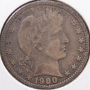 1900 Barber Quarter, Very Good Circulated Coin, Store