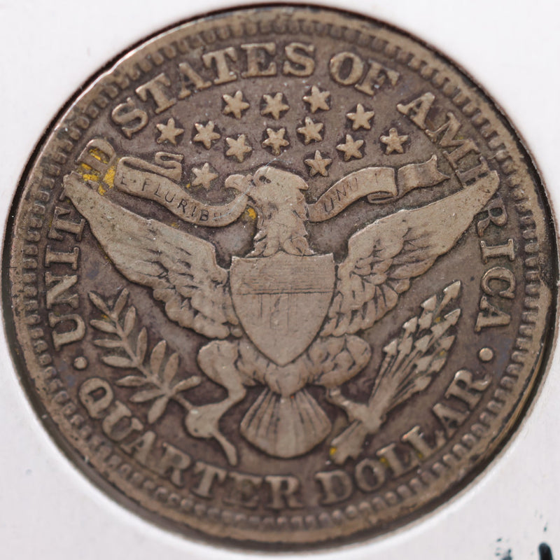 1900 Barber Quarter, Very Good Circulated Coin, Store