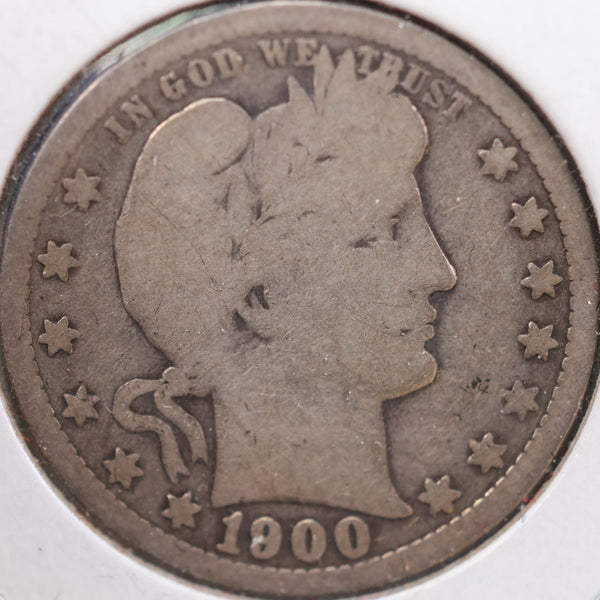 1900-O Barber Quarter, Good Circulated Coin, Store #QR860