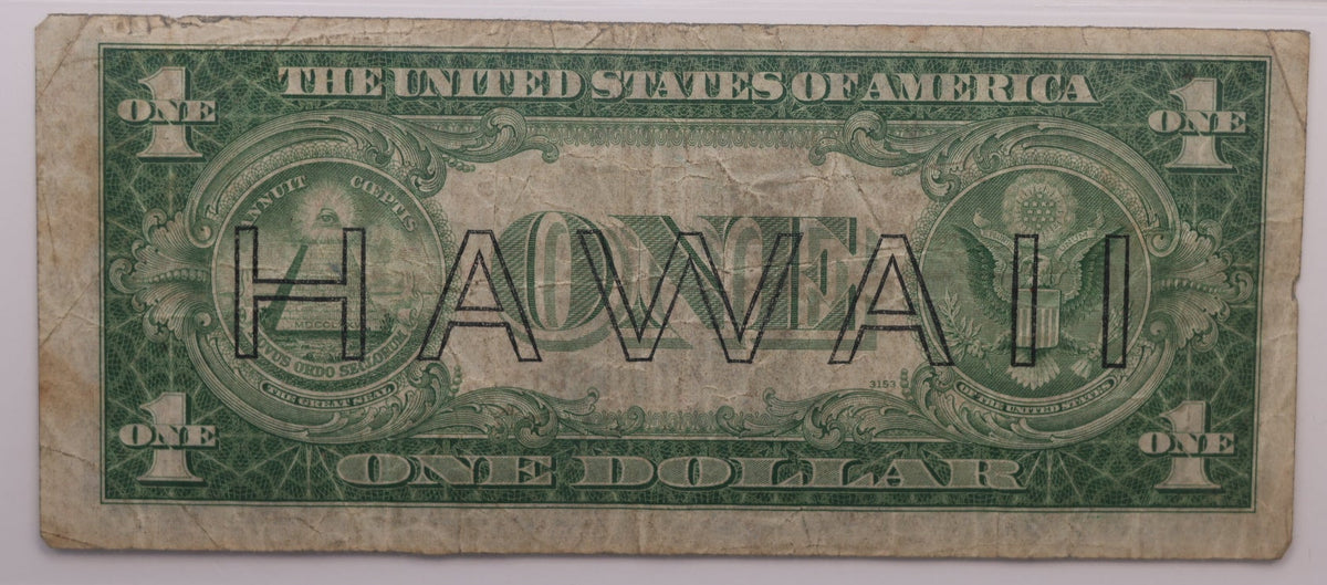1935 A, $1 Silver Certificate, 'WW II - Hawaii' Issued', PCGS F-15, Store #GSSC017.