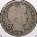 1900-S Barber Quarter, About Good+ Circulated Coin, Store