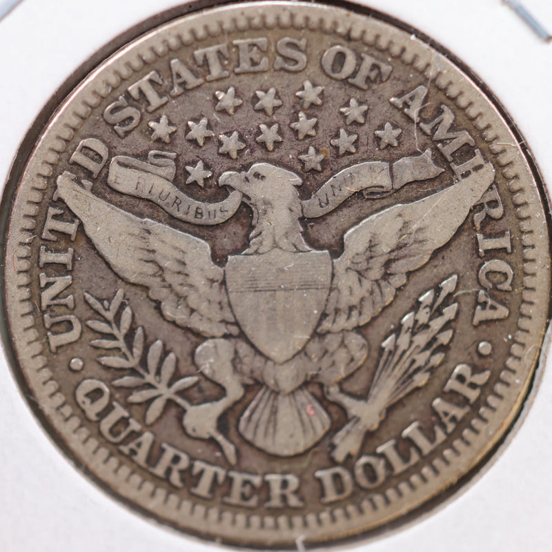 1901 Barber Quarter, Very Good+ Circulated Coin, Store
