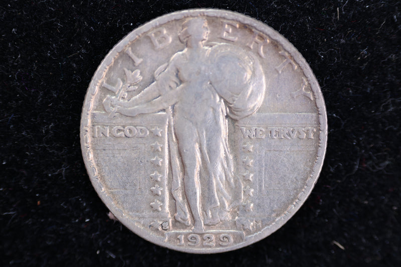 1929-S Standing Liberty Quarter. Affordable Circulated Coin. Store Sale