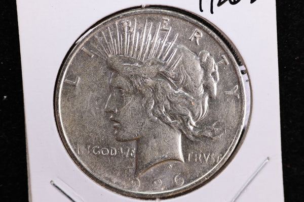 1926-D Peace Silver Dollar, Affordable Collectible Coin. Store #23081753