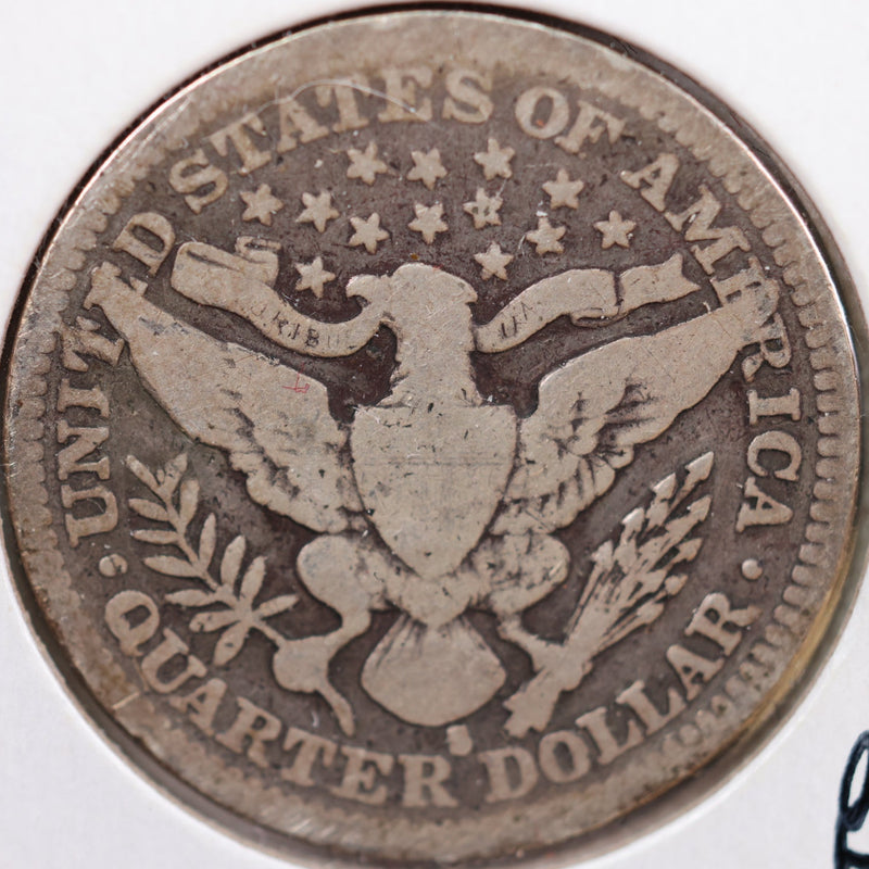 1901-S Barber Silver Quarter, Good+, "KEY DATE",  Circulated Coin, Store Sale