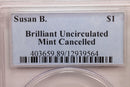 1981-83 Susan B. Anthony, U.S. Mint Cancelled, PCGS Uncirculated, Store