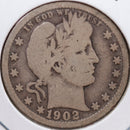 1902-O Barber Quarter, Good+ Circulated Coin, Store
