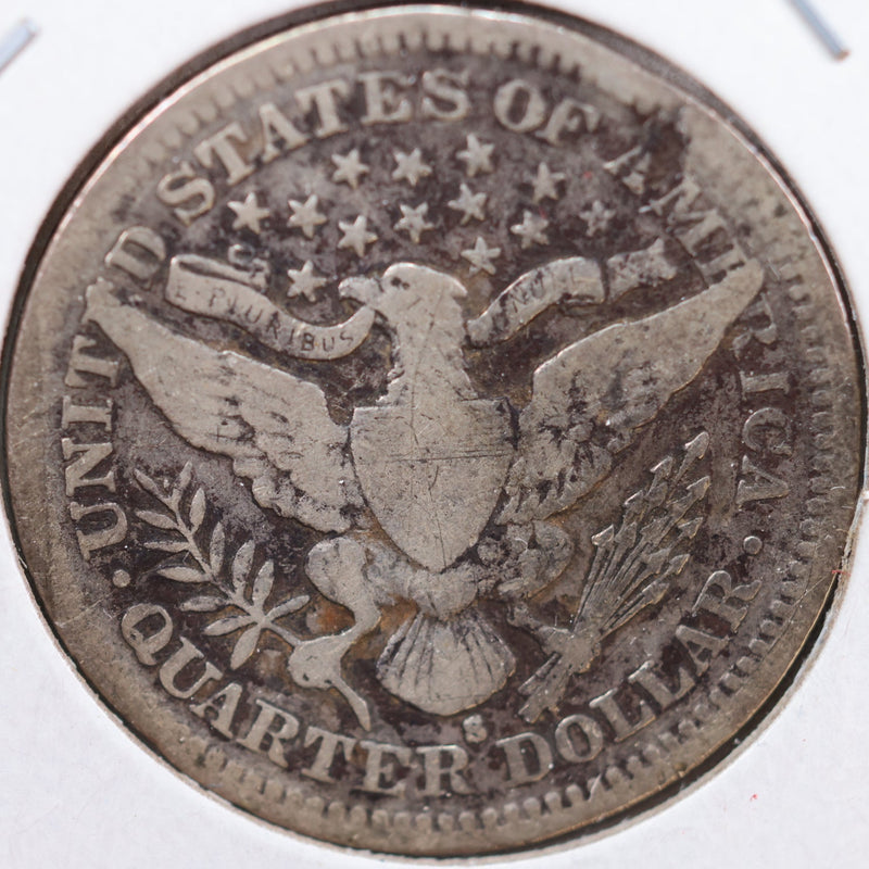 1902-S Barber Quarter, Very Good+ Circulated Coin, Store