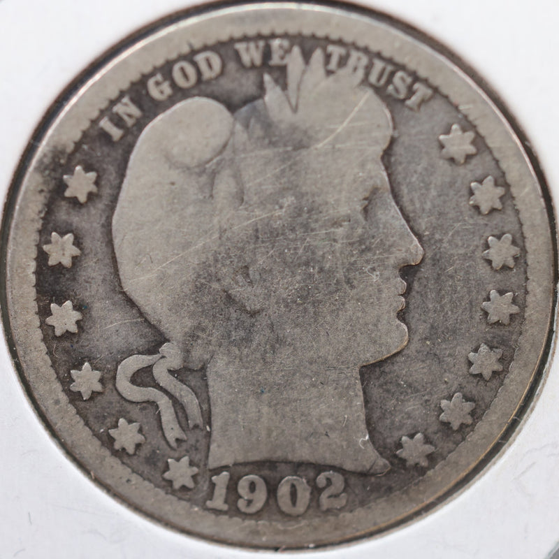 1902-S Barber Quarter, Good Circulated Coin, Store