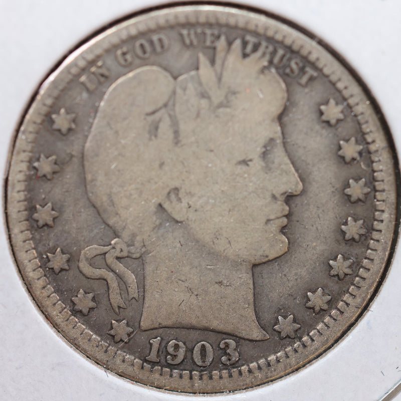 1903-O Barber Quarter, Good Circulated Coin, Store