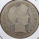 1903-S Barber Quarter, Good Circulated Coin, Store