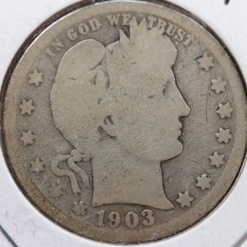 1903-S Barber Quarter, Good Circulated Coin, Store