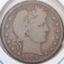1904-O Barber Quarter, Good Circulated Coin, Store