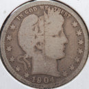 1904-O Barber Quarter, About Good Circulated Coin, Store