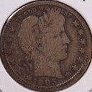 1905 Barber Quarter, Very Good Circulated Coin, Store