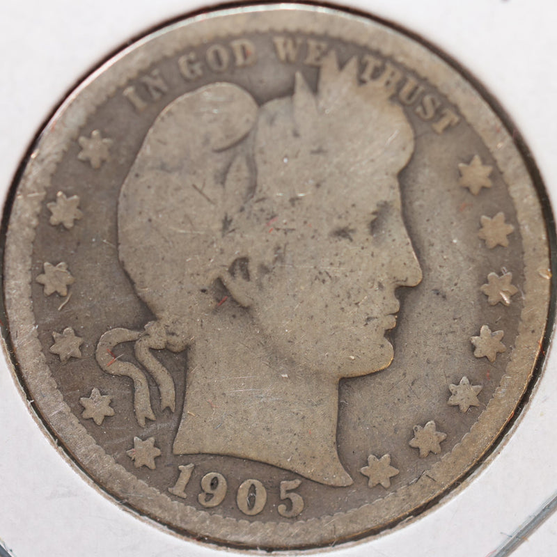 1905-O Barber Quarter, About Good Circulated Coin, Store