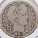 1905-S Barber Quarter, Very Good Circulated Coin, Store