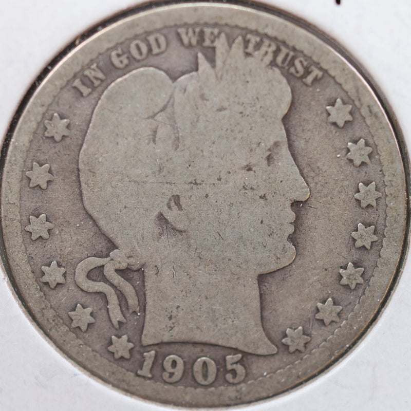 1905-S Barber Quarter, About Good Circulated Coin, Store