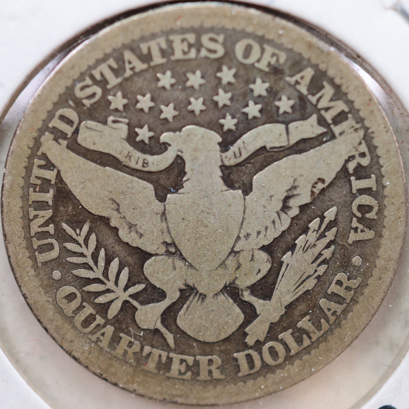 1906 Barber Quarter, Very Good Circulated Coin, Store