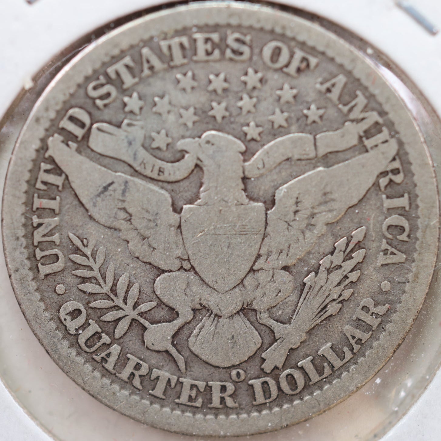 1906-O Barber Silver Quarter, Very Good Circulated Coin, Store #QR894