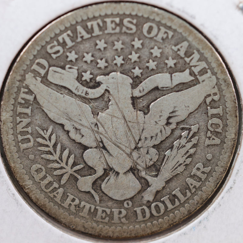 1906-O Barber Quarter, Very Good Circulated Coin, Store