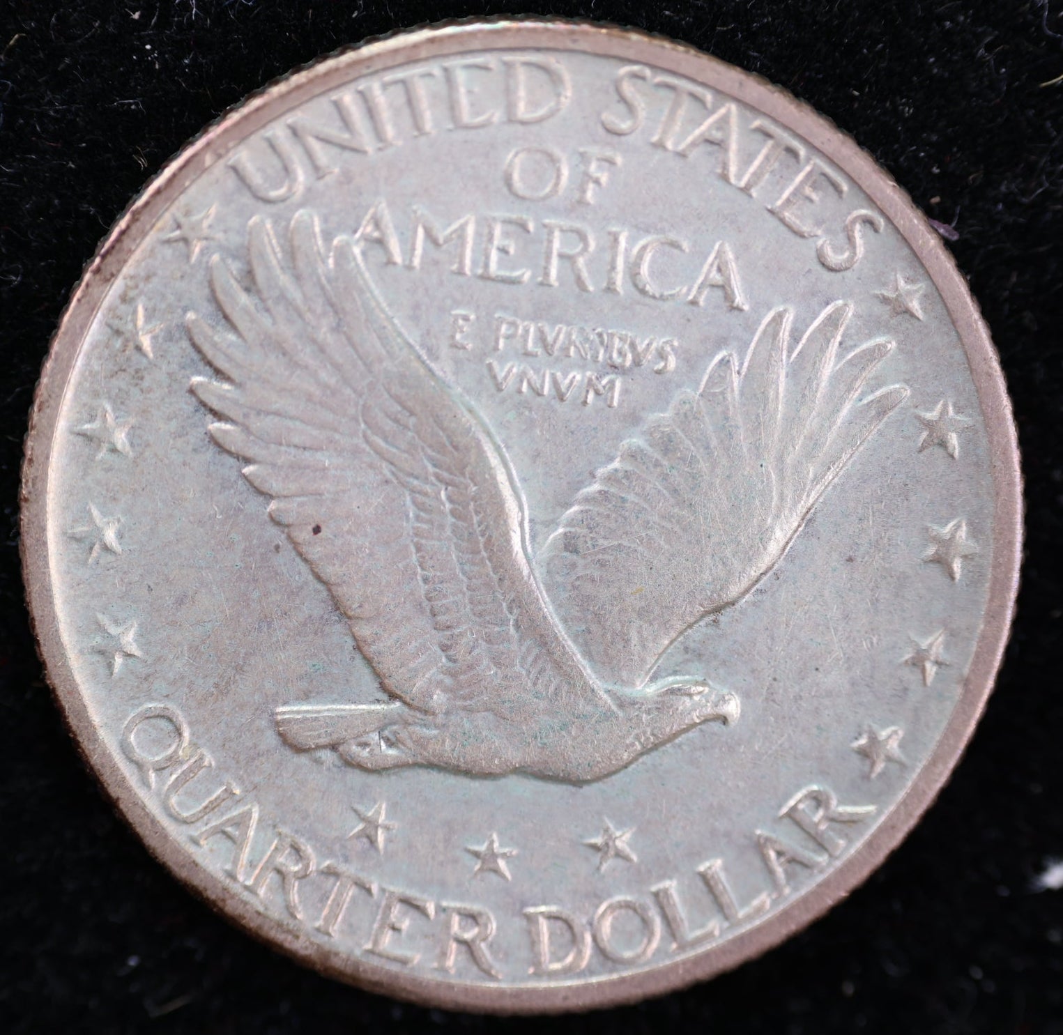 1927 Standing Liberty Silver Quarter, About Uncirculated Coin, Store #QR1650.