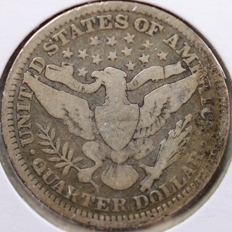 1907 Barber Quarter, Very Good Circulated Coin, Store