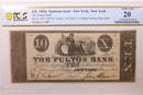 1837 $10, New York, N.Y. Spurious Issue. PCGS VF-20. Store