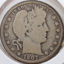 1907-D Barber Quarter, Good+ Circulated Coin, Store
