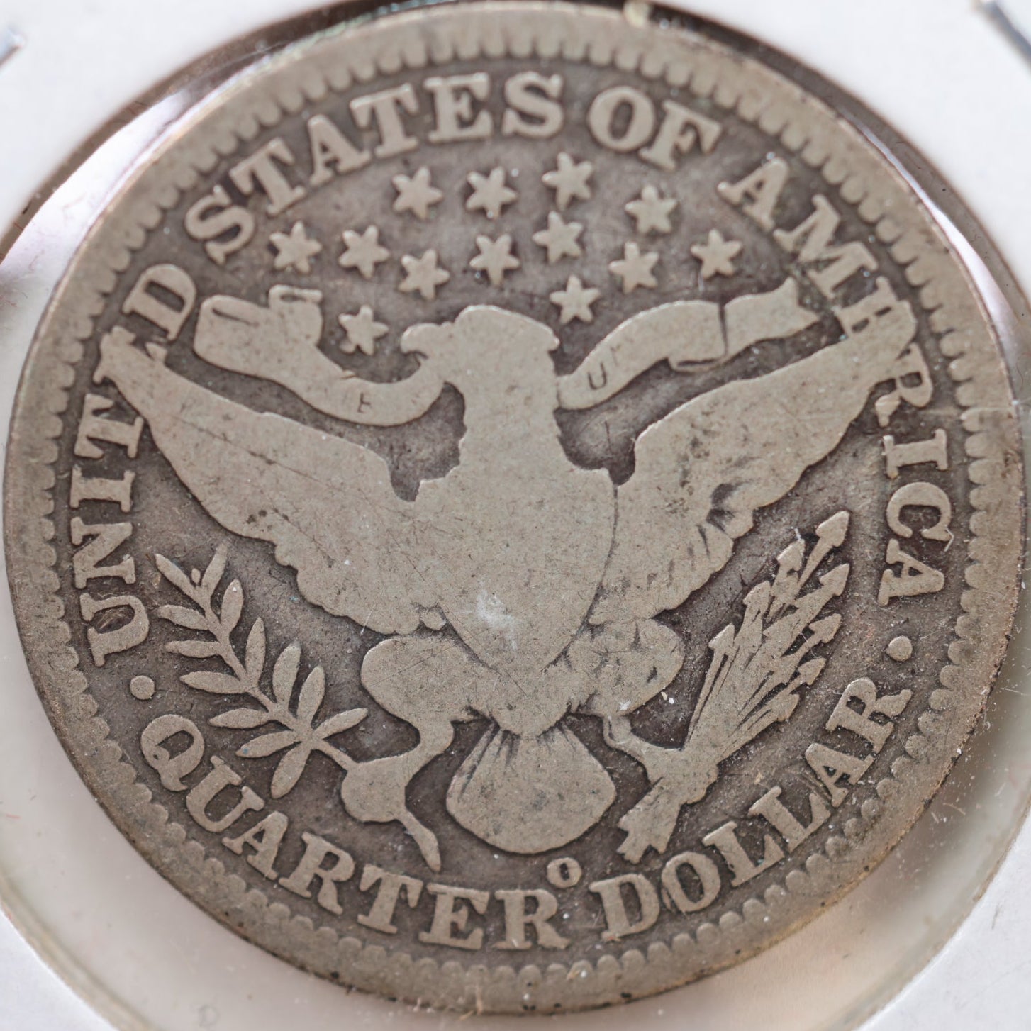 1907-O Barber Silver Quarter, Very Good Circulated Coin, Store #QR900