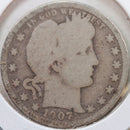 1907-O Barber Quarter, Good+ Circulated Coin, Store
