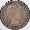 1908-O Barber Quarter, Very Fine Circulated Coin, Store