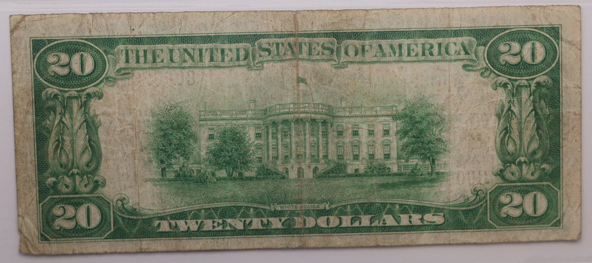 1929 $20, National Bank Note, CH# 60, Newville, PA. PCGS VF-20, Store #NBN078.